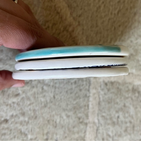 3 Ceramic Coasters - Picture 5 of 12